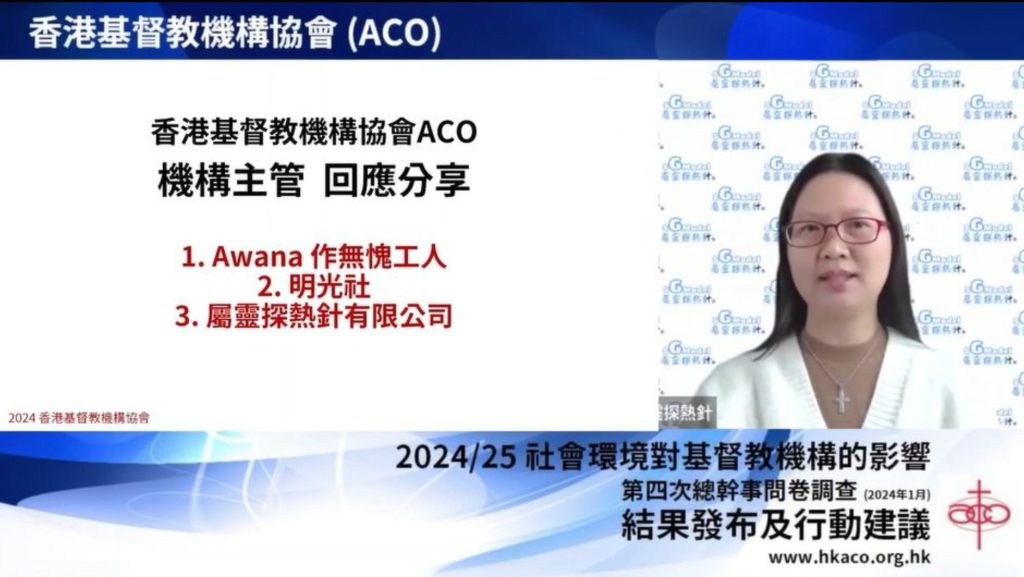 香港基督教機構協會第四屆2024/25年度社會環境對基督教機構的影響 – 總幹事/機構負責人問卷調查的回應